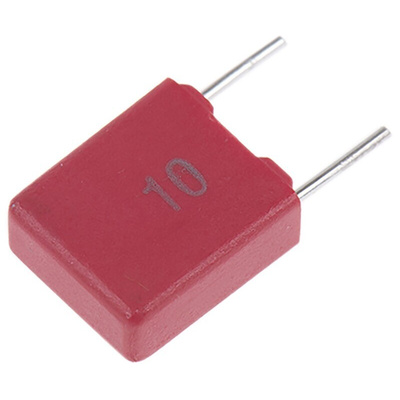 WIMA MKS2 Polyester Film Capacitor, 40 V ac, 63 V dc, ±10%, 330nF, Through Hole