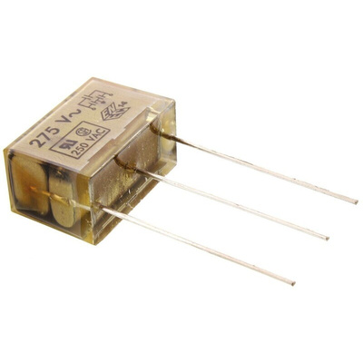 KEMET PZB300 Paper Capacitor, 275V ac, ±20%, 100nF, Through Hole