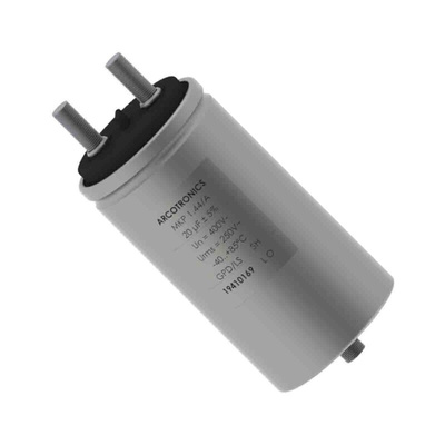 KEMET C44A Polypropylene Film Capacitor, 250 V ac, 400 V dc, ±5%, 200μF, Screw Mount