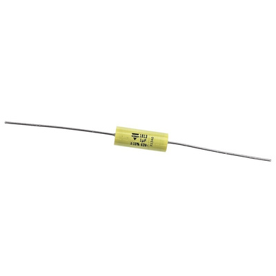 Vishay MKT 1813 Metallised Polyester Film Capacitor, 40 V ac, 63 V dc, ±10%, 1μF, Through Hole