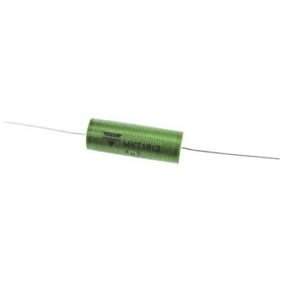 Vishay MKT 1813 Metallised Polyester Film Capacitor, 160 V ac, 250 V dc, ±10%, 4.7μF, Through Hole