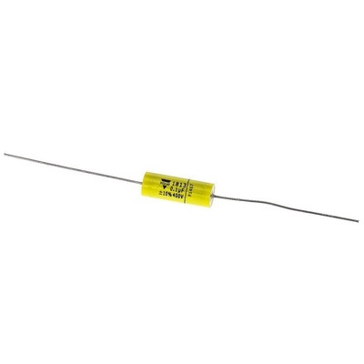 Vishay MKT 1813 Metallised Polyester Film Capacitor, 200 V ac, 400 V dc, ±10%, 100nF, Through Hole