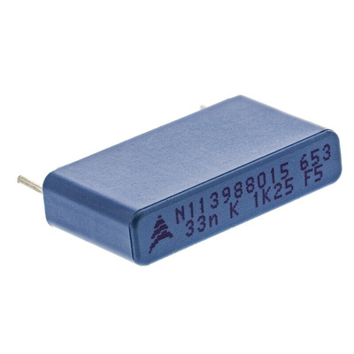 EPCOS B32652 Polypropylene Film Capacitor, 1.25 kV dc, 500 V ac, ±10%, 33nF, Through Hole