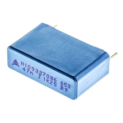 EPCOS B32653 Polypropylene Film Capacitor, 1.25 kV dc, 500 V ac, ±5%, 47nF, Through Hole
