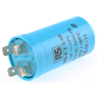 RS PRO Polypropylene Film Capacitor, 440V ac, ±10%, 1μF, Screw Mount