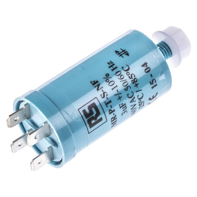 RS PRO Polypropylene Film Capacitor, 440V ac, ±10%, 3μF, Screw Mount