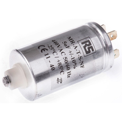 RS PRO Polypropylene Film Capacitor, 440V ac, ±10%, 5μF, Screw Mount