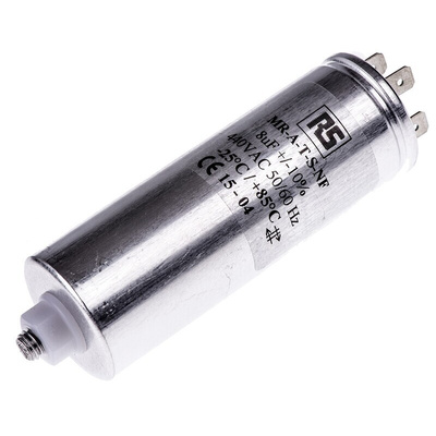 RS PRO Polypropylene Film Capacitor, 440V ac, ±10%, 8μF, Screw Mount