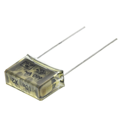 KEMET PME261 Paper Capacitor, 660 V ac, 1500V dc, ±20%, 10nF, Through Hole