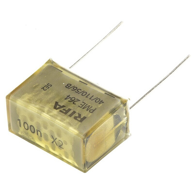 KEMET PME261 Paper Capacitor, 660 V ac, 1500V dc, ±20%, 100nF, Through Hole