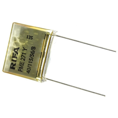 KEMET PME271 Paper Capacitor, 250V ac, ±20%, 100nF, Through Hole