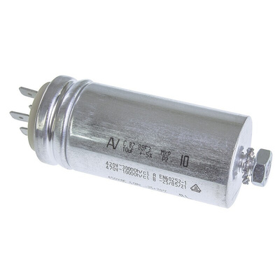 KEMET 10μF Polypropylene Capacitor PP 500V ac ±5% Tolerance Chassis Mount C87 Series