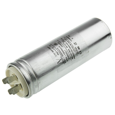 KEMET 40μF Polypropylene Capacitor PP 500V ac ±5% Tolerance Chassis Mount C87 Series