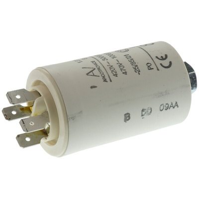 KEMET C27 Metallised Polypropylene Film Capacitor, 470V ac, ±5%, 8μF, Chassis Mount