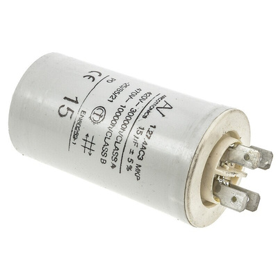 KEMET C27 Metallised Polypropylene Film Capacitor, 470V ac, ±5%, 15μF, Chassis Mount