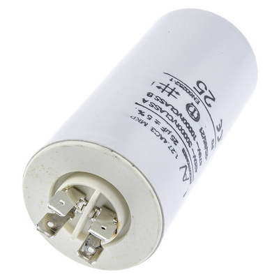 KEMET C27 Metallised Polypropylene Film Capacitor, 470V ac, ±5%, 25μF, Chassis Mount