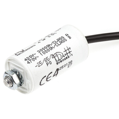 KEMET C27 Metallised Polypropylene Film Capacitor, 470V ac, ±5%, 4μF, Chassis Mount