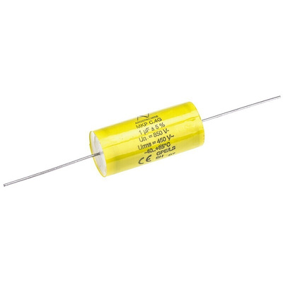 KEMET C4G Polypropylene Capacitor PP, 850V dc, ±5%, 1μF, Through Hole