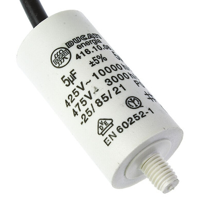 Ducati Energia 4.16.10 Polypropylene Film Capacitor, 400 → 500V ac, ±5%, 5μF, Stud Mount
