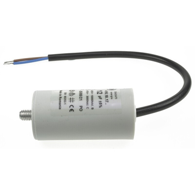Ducati Energia 4.16.10 Polypropylene Film Capacitor, 400 → 500V ac, ±5%, 12μF, Stud Mount