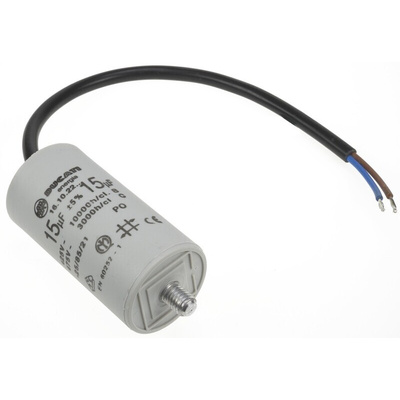 Ducati Energia 4.16.10 Polypropylene Film Capacitor, 400 → 500V ac, ±5%, 15μF, Stud Mount