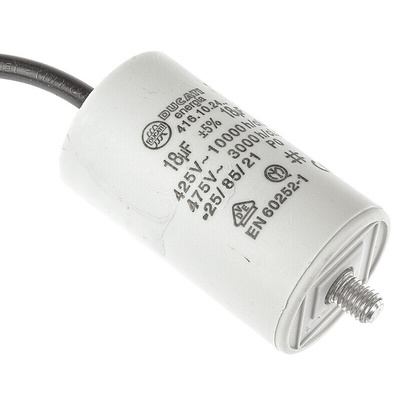 Ducati Energia 4.16.10 Polypropylene Film Capacitor, 400 → 500V ac, ±5%, 18μF, Stud Mount