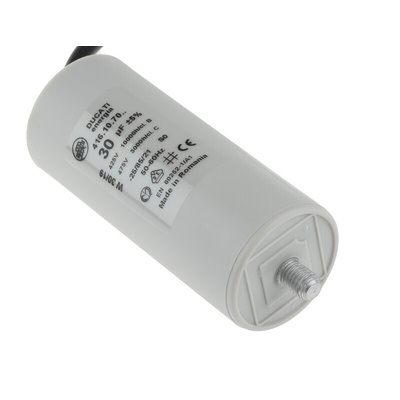 Ducati Energia 4.16.10 Polypropylene Film Capacitor, 400 → 500V ac, ±5%, 30μF, Stud Mount