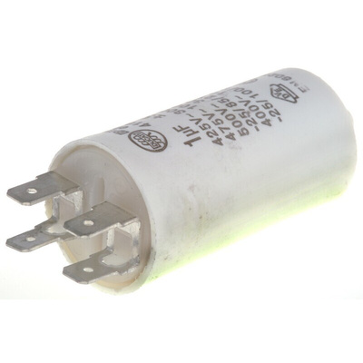 Ducati Energia 4.16.15 Polypropylene Film Capacitor, 500V ac, ±5%, 1μF, Stud Mount