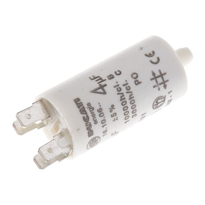 Ducati Energia 4.16.10 Polypropylene Film Capacitor, 450V ac, ±5%, 4μF, Stud Mount