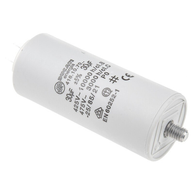 Ducati Energia 4.16.10 Polypropylene Film Capacitor, 450V ac, ±5%, 30μF, Stud Mount