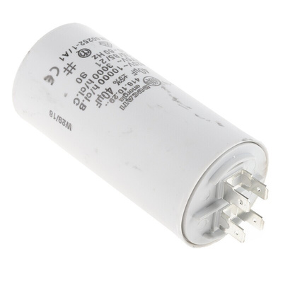 Ducati Energia 4.16.10 Polypropylene Film Capacitor, 450V ac, ±5%, 40μF, Stud Mount