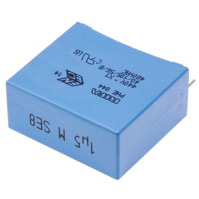 KEMET PHE844 Metallised Polypropylene Film Capacitor, 440 V ac, 480 V ac, ±20%, 1.5μF, Through Hole