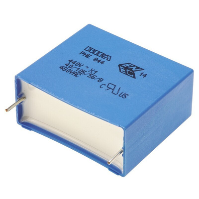 KEMET PHE844 Metallised Polypropylene Film Capacitor, 440 V ac, 480 V ac, ±20%, 1.5μF, Through Hole