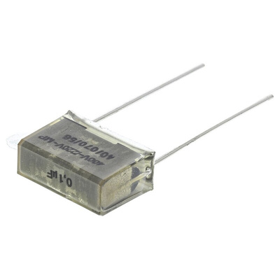 KEMET PME261 Paper Capacitor, 220 V ac, 400V dc, ±10%, 100nF, Through Hole