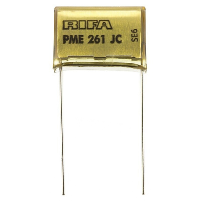 KEMET PME261 Paper Capacitor, 500 V ac, 1000V dc, ±10%, 100nF, Through Hole