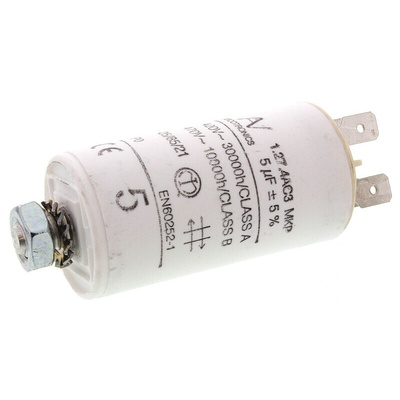 KEMET C27 Metallised Polypropylene Film Capacitor, 470V ac, ±5%, 5μF, Chassis Mount