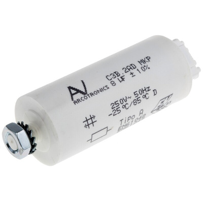 KEMET 8μF Polypropylene Capacitor PP 250V ac ±10% Tolerance Cable Mount C3B Series