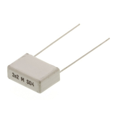 KEMET PME295 Paper Capacitor, 480V ac, ±20%, 2.2nF, Through Hole