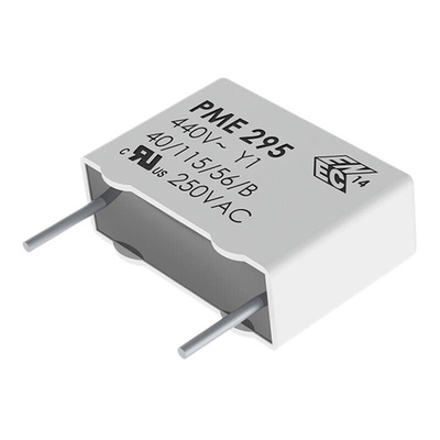 KEMET PME295 Paper Capacitor, 480V ac, ±20%, 2.2nF, Through Hole