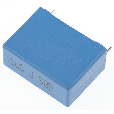 KEMET PHE450 Metallised Polypropylene Film Capacitor, 250 V ac, 400 V dc, ±5%, 1μF, Through Hole