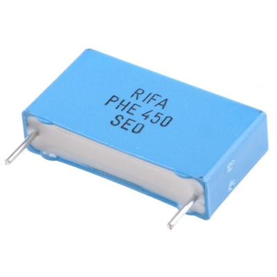 KEMET PHE450 Metallised Polypropylene Film Capacitor, 400 V ac, 630 V dc, ±5%, 100nF, Through Hole