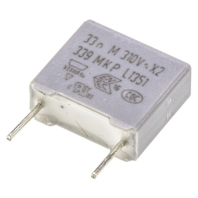 Vishay MKP 339 Polypropylene Film Capacitor, 310V ac, ±20%, 33nF, Through Hole