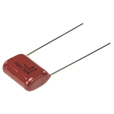 Panasonic ECWF(A) Polypropylene Film Capacitor, 250V dc, ±5%, 1μF, Through Hole