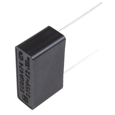 Panasonic ECQUA Polypropylene Film Capacitor, 275V ac, ±10%, 470nF, Through Hole