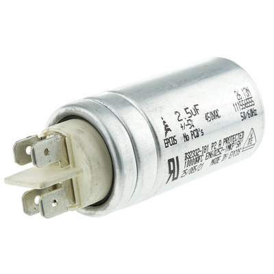 EPCOS B32332 Polypropylene Film Capacitor, 450V ac, ±5%, 2.5μF, Stud Mount