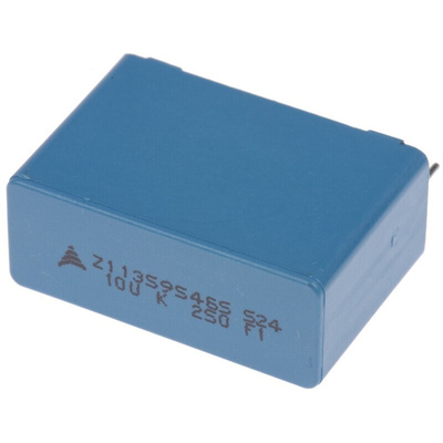EPCOS B32524 Metallised Polyester Film Capacitor, 250V dc, ±10%, 10μF, Through Hole