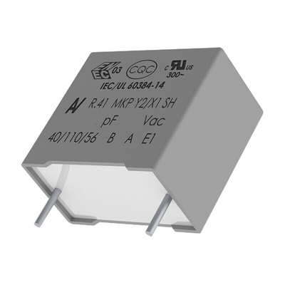 KEMET R41 Metallised Polypropylene Film Capacitor, 1 kV dc, 300 V ac, ±20%, 47nF, Through Hole