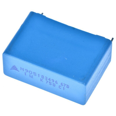 EPCOS B32674 Polypropylene Capacitor PP, 750 V dc, 900 V dc, ±10%, 1μF, Through Hole