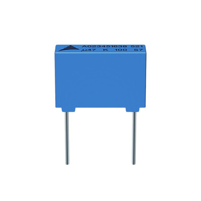 EPCOS B32529 Polyester Film Capacitor, 63V dc, ±10%, 100nF, Through Hole