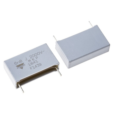 Vishay MKP1841 Polypropylene Film Capacitor, 2 kV dc, 700 V ac, ±5%, 6.8nF, Through Hole